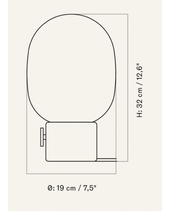 Audo JWDA Travertine Table Lamp